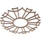 Ekena Millwork Augustus Wood Fretwork Pierced Ceiling Medallion, Walnut, 18"OD x 6 3/8"ID x 3/8"T CMWP18X18X0375AUWA - alternate 4
